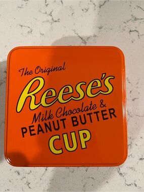 Empty Reese’s Orange Peanut Butter Cup Tin - The Original